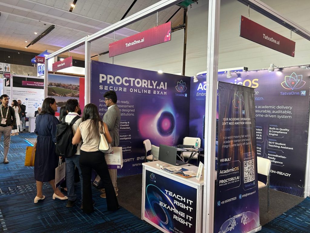 The Proctorly stand drew a steady stream of visitors across both days of the summit.