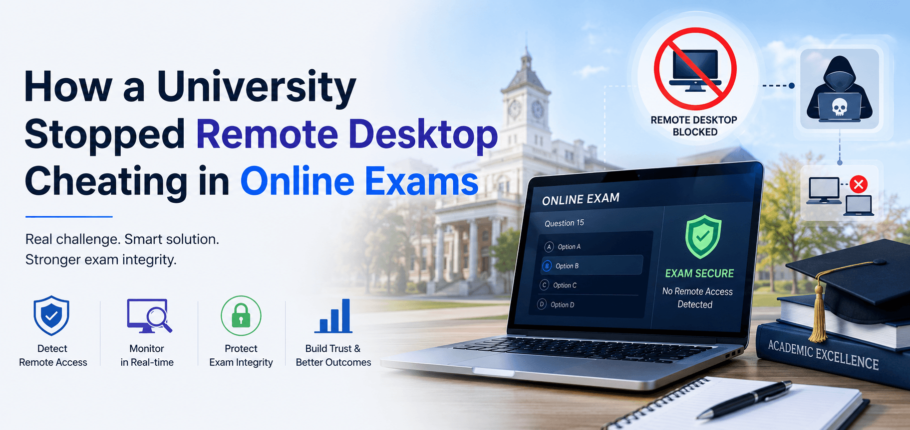 Remote Desktop Stop Cheating in Online Exams