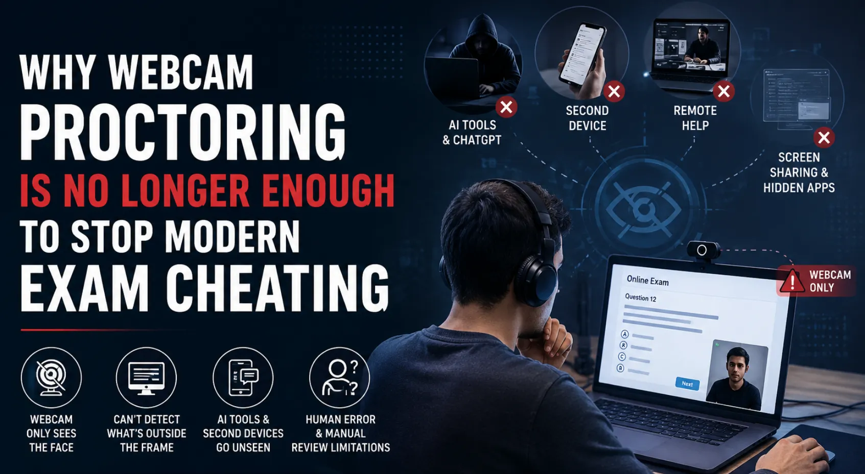 Why Webcam Proctoring Is No Longer Enough to Stop Modern Exam Cheating